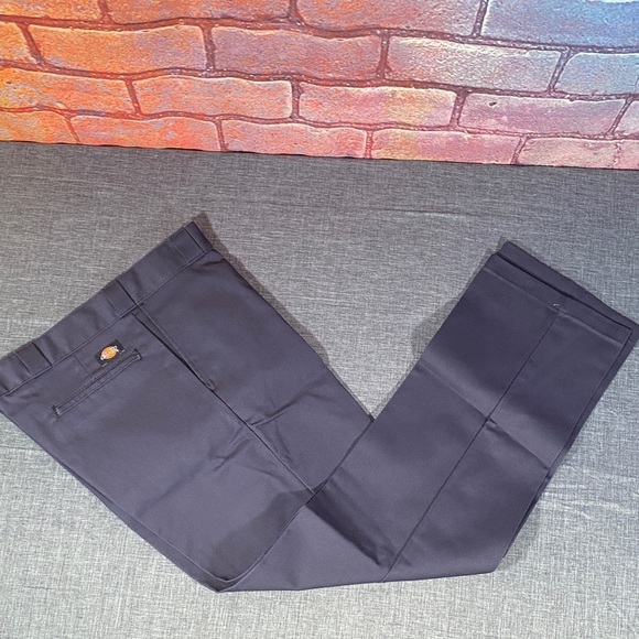 Dickies 874 Original Work Pants 36x32 Navy Blue Flat Front Straight Leg NWT - Picture 6 of 8